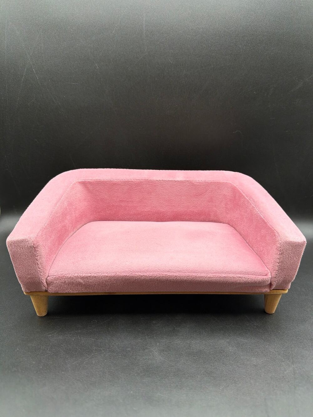 Our Generation Lovely Living Room Pink Plush Couch 18in Doll Furniture Battat